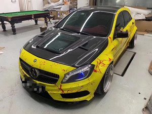 ชุดแต่งคาร์บอนไฟเบอร์สภาพใหม่สำหรับ Mercedes-Benz A45 W176 และ W177 ฝาครอบหน้าคาร์บอนไฟเบอร์รุ่นอัพเกรด - Product Image 2