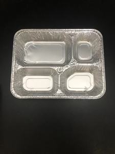 Microwavable dùng một lần nhôm lá mỏng <span class=keywords><strong>container</strong></span> với lá Nắp - Product Image 4