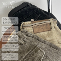 Tela Vintage con Efecto Desgastado, Mezcla de 80% Algodón, 10% Fibra de Madera, 10% Lyocell, 350-360 g/m², para Pantalones y Trajes Casuales de Otoño e Invierno