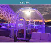 Dôme Transparent personnalisé pour l'extérieur, maison de bulles, Structure modulaire, maison de soleil ronde étanche