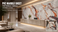 Panneau mural en PVC UV moderne, imperméable, ignifuge, résistant à l'humidité, antidérapant, insonorisant, imitation marbre, pour appartement, salle de sport, hôpital