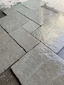 Carreaux de <span class=keywords><strong>calcaire</strong></span> gris dégringolé motif en zigzag pour revêtement de sol extérieur et intérieur - Product Image 2