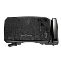 Boucle de ceinture automatique pour homme, style décontracté et professionnel, avec caractères chinois 'Fu', fabriquée en Chine, modèle GF36-91512, un best-seller