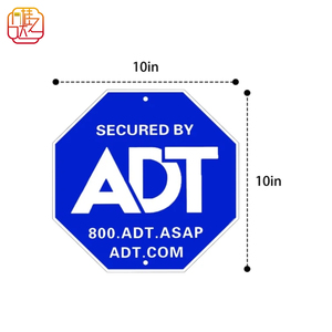 Señal <span class=keywords><strong>de</strong></span> Advertencia <span class=keywords><strong>de</strong></span> <span class=keywords><strong>Seguridad</strong></span> para el Hogar <span class=keywords><strong>ADT</strong></span> Azul, Placa Octogonal <span class=keywords><strong>de</strong></span> Protección <span class=keywords><strong>de</strong></span> Propiedad Resistente a la Intemperie <span class=keywords><strong>de</strong></span> 10 Pulgadas - Product Image 1