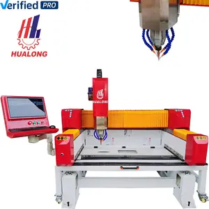 Hualong; CNC оборудование для работы с камнем керамический мрамора гранита воды мойка с вырезами сверлильный станок фрезерный станок с ЧПУ Типа CNC производства фирмы
