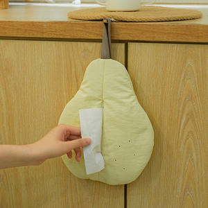 Dispensador de Papel Higiénico de Pared en Forma de Pera, Color Amarillo, Impermeable, Multiusos, para el Hogar - Product Image 1