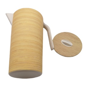 Sinh Thái Thân Thiện Tái Sử Dụng Nước Ép Tự Nhiên Trà Mạnh Mẽ Melamine Phục Vụ Bình Tre Với Nắp - Product Image 2