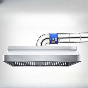 Hotte de <span class=keywords><strong>cuisine</strong></span> commerciale autoportante en acier inoxydable sur mesure pour restaurant et hôtel, alimentation gaz/électrique - Product Image 2