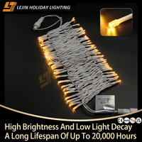 Hochwertige Außen-Weihnachtsbeleuchtung für Gewerbliche Dekoration 10M 100LEDs IP44 CE RoHS Wasserdichte Warmweiße LED-Lichterkette