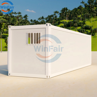 WinFair Honduras Conteneur de salle de bain modulaire préfabriqué en acier pliable de 20 pieds pour unité de douche / bloc d'ablation