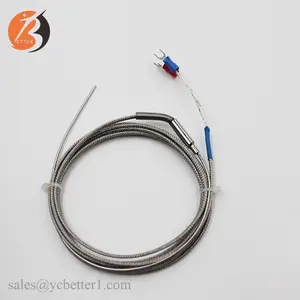 2 Wire Rtd Pt100 1mm Temperature Sensor Probe Thermocouple