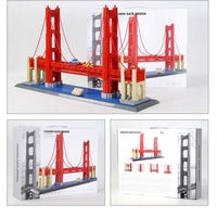Bloques de Construcción del Puente Golden Gate, Escala 1:1, Icono de San Francisco, Juguete Educativo para Niños y Adultos, Creativo