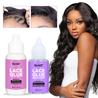 Haute qualité 30ml dentelle perruque adhésif forte tenue Extension de cheveux Kit de colle outil d'extension de cheveux pour perruques avant de lacet