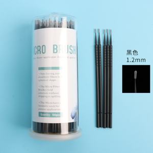 Hisopos de Algodón para Injerto de Pestañas al por Mayor, Paquete de 100, Aplicador de Microcepillo Desechable, Hisopo de Algodón para Limpieza de Pestañas - Product Image 5