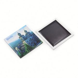 Nuevo Imán de Refrigerador de Metal con Fotos de Recuerdo Turístico Personalizadas, con Lámina Dorada - Product Image 1