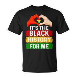 Camiseta Black History for Me para Mujeres Afroamericanas, Categoría Promocional - Product Image 1