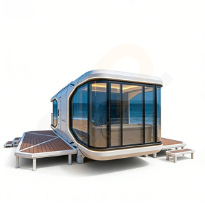 Raumkapsel-Haus Luxuriöse Modulare Vorgefertigte Sandwich-Panel-<span class=keywords><strong>Villa</strong></span> Wohnanlage Wasserbeständig Solar Leichtgewichtig Umweltfreundlich - Product Image 6