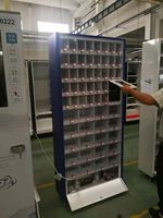 Mini distributeur automatique en métal pour produits de beauté et soins de la peau, casier intelligent avec paiement par pièces/billets/cartes de crédit pour utilisation en métro/aéroport