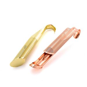 WSY743 Colorful Fine Mesh 304 Stainless Steel Tube Shape Bulk <b>Tea</b> <b>Infuser</b> Stick With Hook - Product Image 3