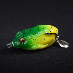 Leurres grenouille appât grenouille en caoutchouc souple avec crochet Mustad Point de coupe - Product Image 3