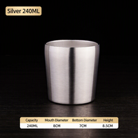 Chope à bière en acier inoxydable 304 de style coréen, qualité alimentaire, avec couleur personnalisable, tasse à boire, tasse à café