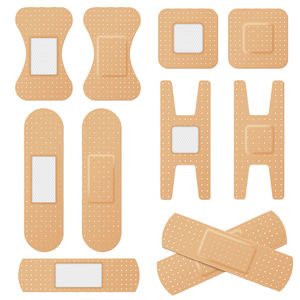 Pita perban perekat plester luka pertolongan pertama Strip katun steril medis kain plester luka pita elastis - Product Image 2