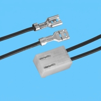Faisceau de câblage de moteur électrique Xinya personnalisé 450 mm 300 V, connecteur à ressort à fourche VH3.96, en cuivre étamé et silicone