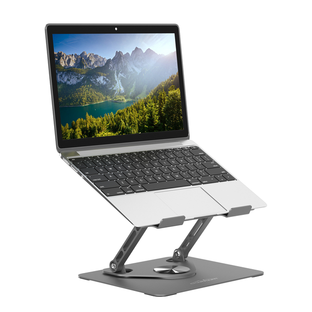 Charmount Holder Aluminum Vertical Ergonomic Adjustable Foldable Laptop Stand 360 Rotation