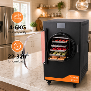 Bomba de engranajes para liofilizador automático de grado profesional 110V, uso comercial, procesamiento de alimentos, fabricación de dulces y alimentos para mascotas, acero inoxidable SUS304 - Product Image 4