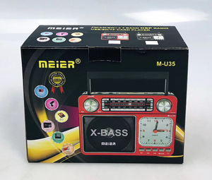 MEIER M-U35 Phong Cách Cũ Có Thể Sạc Lại Bảng Top Radio Receiver Đa Band Dab Mp3 Player Vintage Usb Am/Fm Radio - Product Image 6