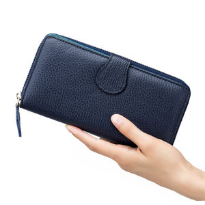Grenz überschreitende neue echte Leder große Kapazität Frauen lange Brieftasche Trend koreanische farbige Damen Handtasche Geldbörse - Product Image 1