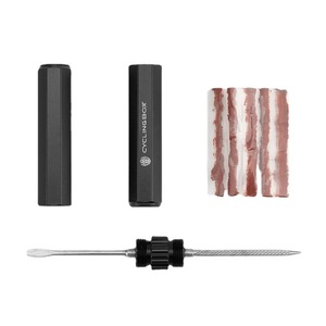 Yueli Cyclingbox Tire Repair Kit Aluminum Alloy Portable Bike Tire Patch Tool For Road Mountain Bikes - Product Image 1