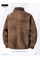 Veste en cuir véritable pour homme, coupe ajustée, doublure en laine, fermeture éclair sur le devant, col à revers, veste d'hiver courte, streetwear