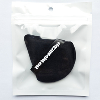 Houppette de maquillage en velours pour poudre libre Poudre pour le corps Bouffée de poudre douce pour la peau Bouffée de maquillage triangulaire pour le visage