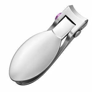 Mini coupe-ongles en acier inoxydable portable pour doigts et orteils, ouverture large, anti-éclaboussures pour adultes - Product Image 5
