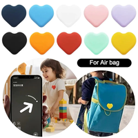 Étui en silicone en forme de coeur pour Airtags étui de protection de localisateur de broches invisible étanche anti-rayures protection pour broche Airtag