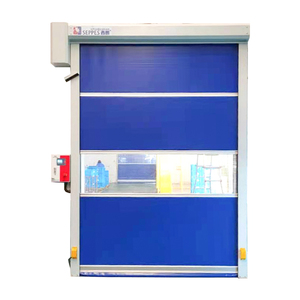 Le fabricant de portes rapides Seppes de la Chine fournit des portes roulantes modernes à grande vitesse pour les entrepôts Compos coupe-vent à ouverture manuelle - Product Image 4