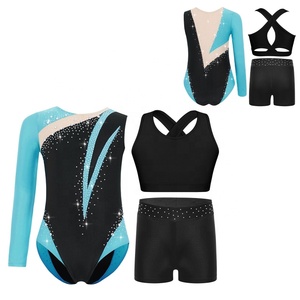 <span class=keywords><strong>Tenue</strong></span> <span class=keywords><strong>de</strong></span> <span class=keywords><strong>gymnastique</strong></span>, <span class=keywords><strong>de</strong></span> danse et <span class=keywords><strong>de</strong></span> patinage artistique pour filles <span class=keywords><strong>de</strong></span> 6 à 16 ans, justaucorps avec veste et short, costumes <span class=keywords><strong>de</strong></span> danse, spectacles sur scène - Product Image 3