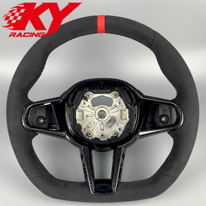 Volante Deportivo Mejorado con Empuñaduras de Cuero y Fibra de Carbono LCI para BMW G30 M550i G20 330i X5 G05 G80 M3 G82 M2 M240i G42 - Product Image 1