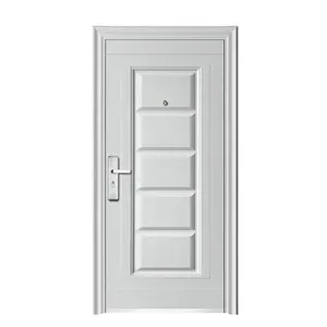 Inside House Security Door White Steel Exterior Core Safety Security Main Entry Doors