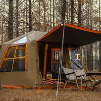 Carpa Inflable Explorers Leisure Cabin, Impermeable, de Oxford, para las Cuatro Estaciones, de Inicio Rápido, Portátil, con Gran Espacio, Equipo de Camping para Exteriores