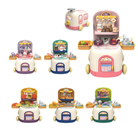 Sac à dos de train d'avion BGL 2-en-1 avec ensemble de thème de cabine simulé Little Doctor Toys en plastique durable