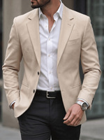 Nouvelle Collection : Costumes d'affaires pour hommes style occidental, à simple boutonnage, revers cranté, poches à rabat, pour occasions décontractées et fêtes