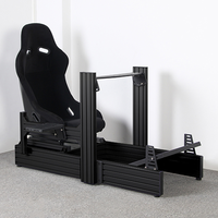 Simulateur de course professionnel complet avec siège réglable et pédales – Expérience de conduite réaliste pour les pilotes