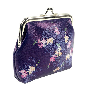Japanese-style coin <b>purse</b>, leather printed earphone case, square mini souvenir bag, customizable gift. - Product Image 2
