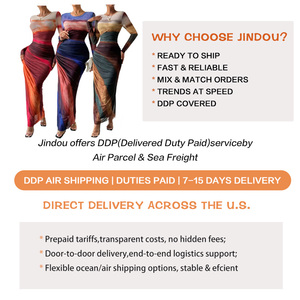 2026 New Fashion Custom <strong>Printed</strong> Women's Casual Long Sleeve Tie-dye Pleated <strong>Dress</strong> Slim Fitting <strong>Bodycon</strong> <strong>Dress</strong> - Product Image 3