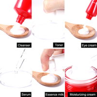 AESTHTANY Kit de Cuidado Facial Coreano de Marca Privada con Granada Roja, Vitamina C y Niacinamida, Suero Facial y Crema para Ojos