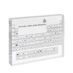 Tableau périodique des éléments, plaque en acrylique avec 83 éléments physiques, cadeau décoratif pour l'école et la chimie, pour l'éducation - Product Image 1