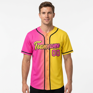 Men's Color Blocked <b>Baseball</b> Jersey Teamname 00 Sublimated Print Breathable Mesh Short Sleeve Regular Fit All Seasons - Product Image 1