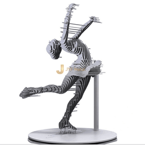 ANW069 Handmade <b>Art</b> <b>Deco</b> Stainless Steel <b>Sculpture</b> Durable Outdoor <b>Art</b> Installation - Product Image 2